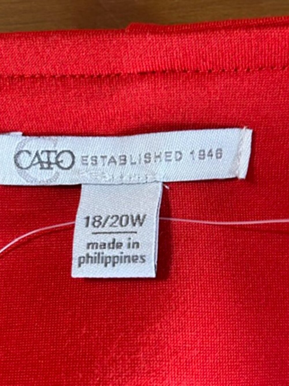 Cato Cardigan/Jacket Womens Sz 18/20 Red Button Front and Pockets V-Neck NWOT - Picture 4 of 11